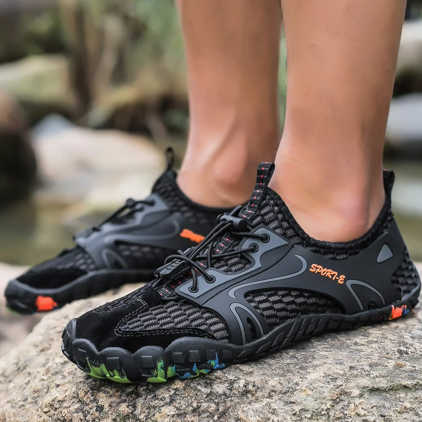 Sandalias Deportivas Trekking Antideslizante Transpirable para Hombres Zapatos de Senderismo