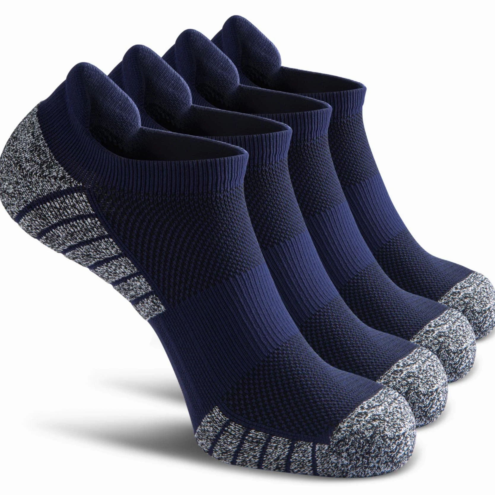 SITOISBE - Calcetines de compresión deportivos invisibles para hombres y mujeres, paquete de 4/8
