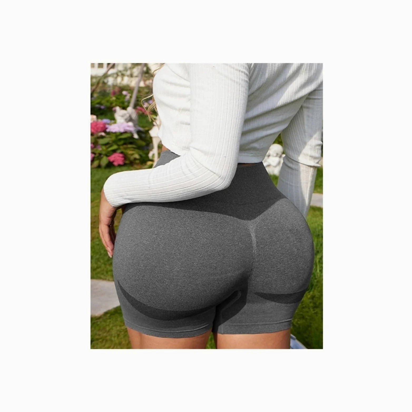 Generico Pantalones Cortos sin Costuras for Mujer, Mallas Deportivas Transpirables, Gimnasio y Fitness