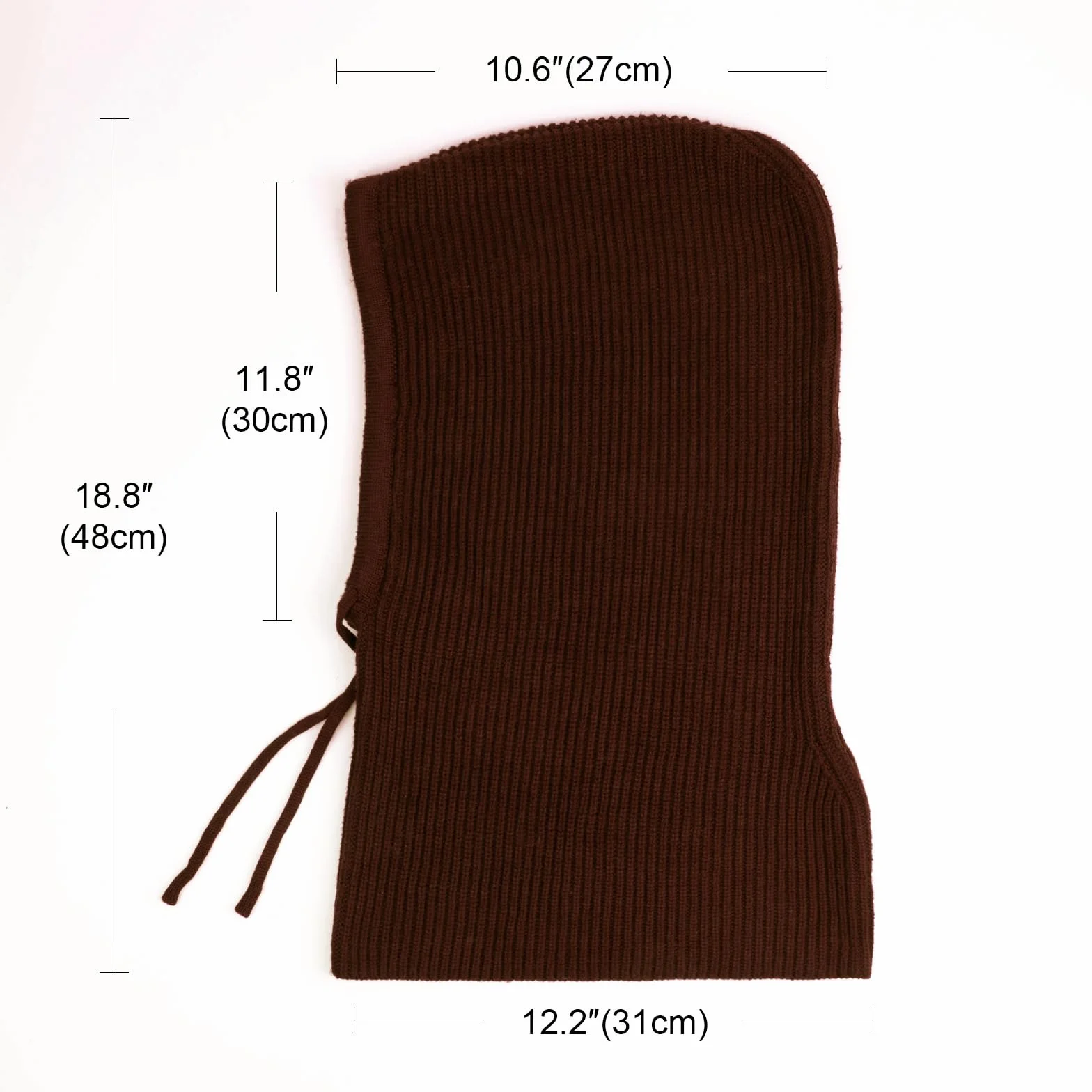 DRESHOW Sombreros de Invierno para Las Mujeres Pasamontañas de Punto Beanie Skull Cap Con Cordón Cálido Sombrero con Capucha Bufanda