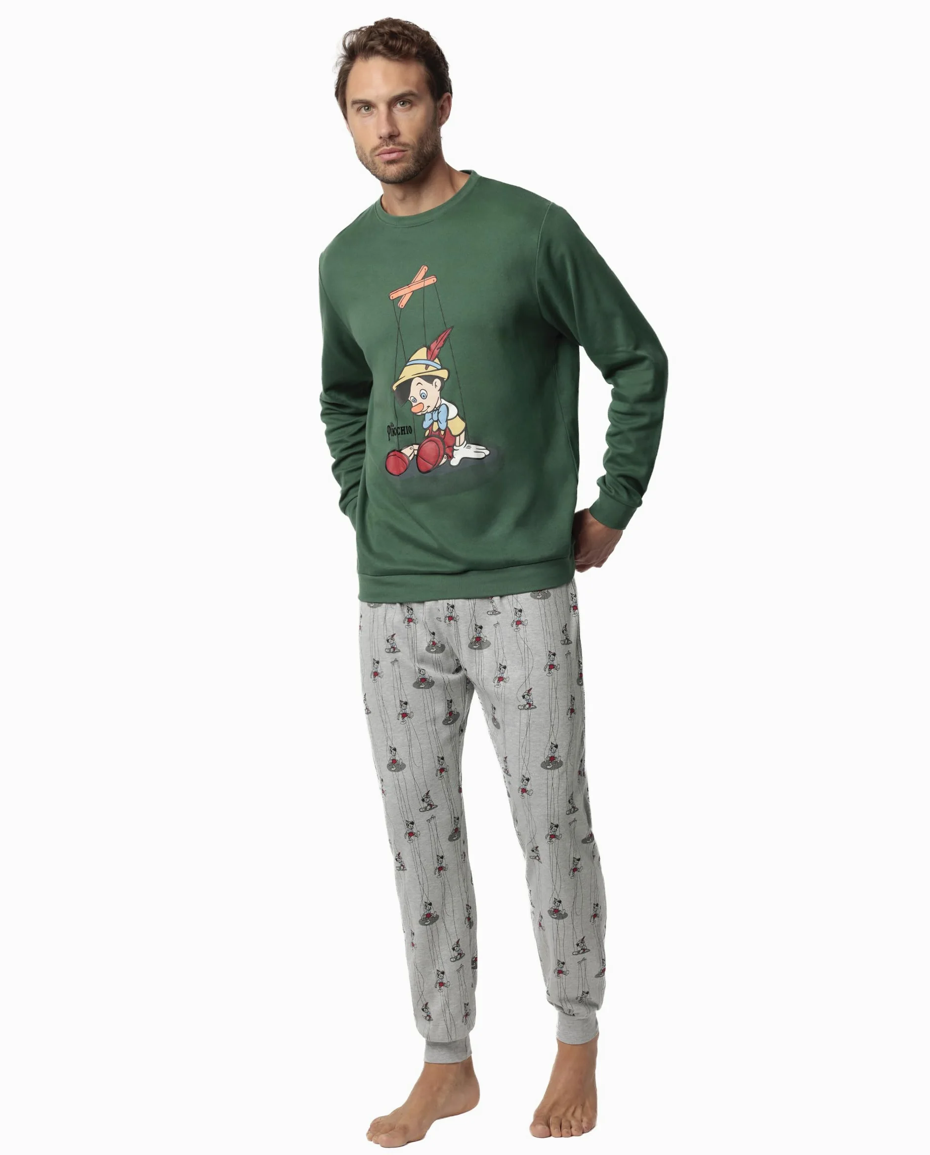 Disney Pijama Manga Larga Puppet Boy para Hombre