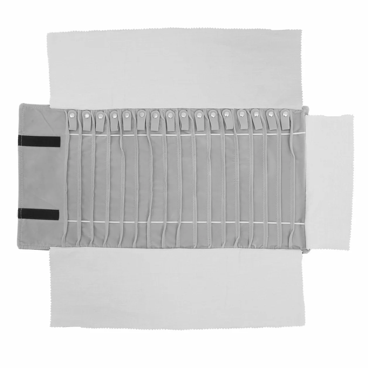 Alipis Bolsa De Rollo De Joyería Multifunción Ligera Para Viaje Organizador Plegable De Anillos Pendientes Y Collares Con Material Suave Y Protección Segura 21.65X11.41X0.39In