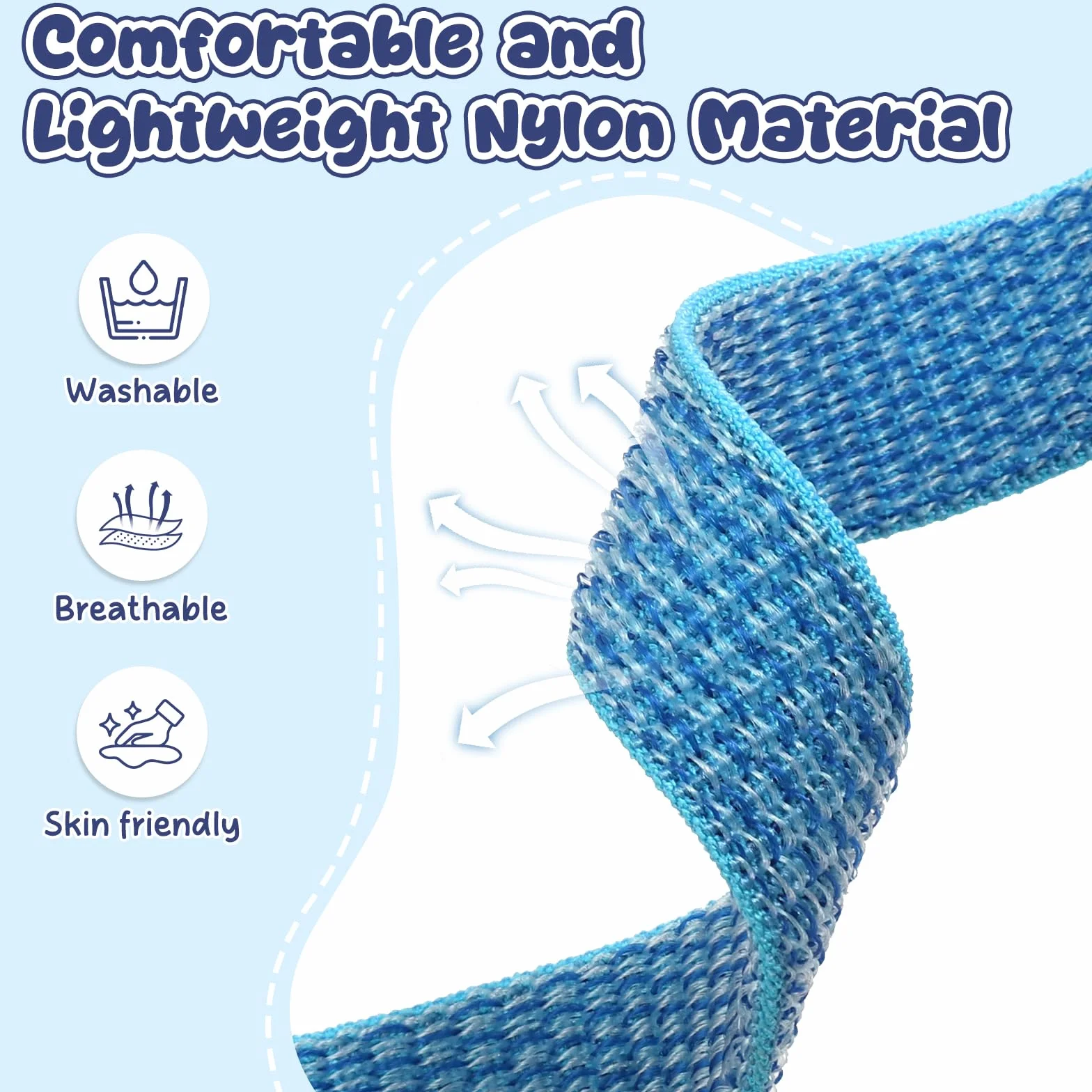2 Piezas Pulseras de Nylon 16mm Compatibles con Xplora X5 Play/Kidzi/XGO 2/XGO 3, Adorno para Reloj Inteligente Infantil Cómodo Impermeable Ajustable Repuesto para Niñas Niños