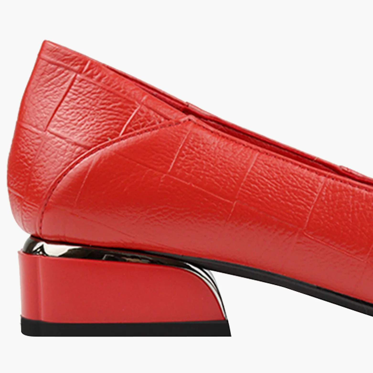 Mujer Puntiagudo Cuadros Zapatos de Tacón Cuero Suela Blanda Ballerinas