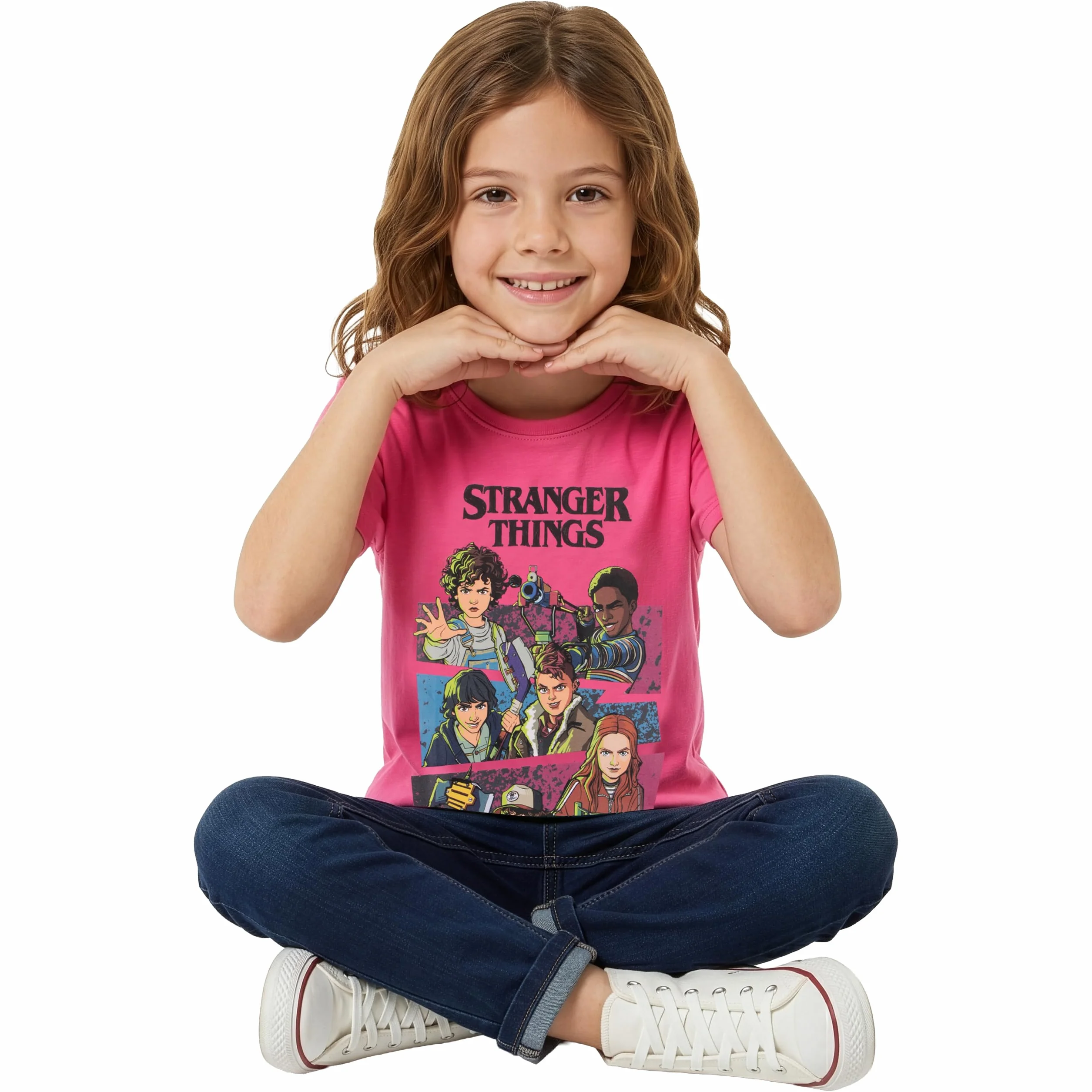 Stranger Things Camiseta para Niña, Camiseta Tales from ’85 para Niña, Camiseta De Manga Corta