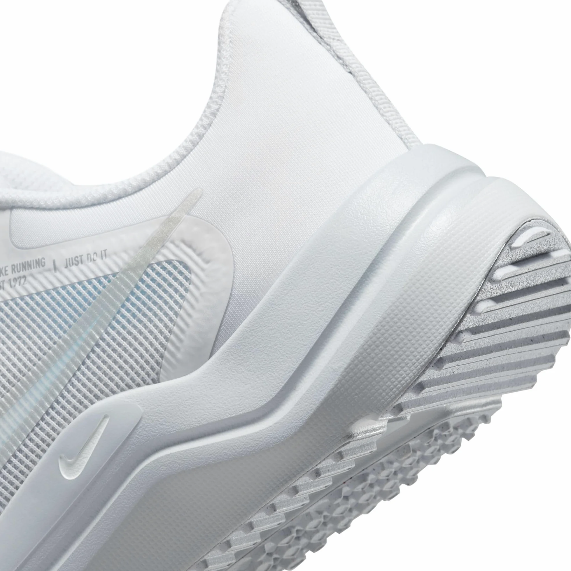 Nike Downshifter 12, Zapatillas Mujer, White Metallic Silver Pure Platinum, 38 EU