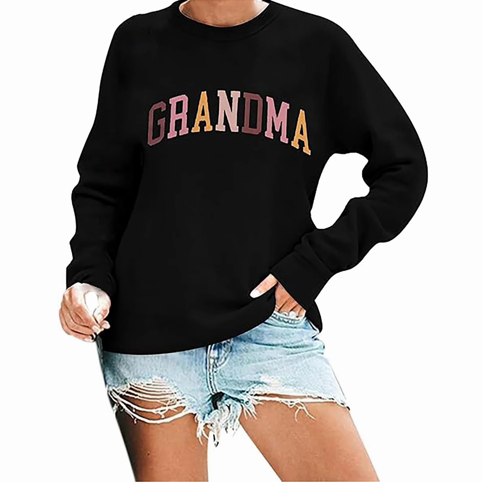 Sudaderas Mujer,Sudadera con Capucha de Manga Larga y Cuello Redondo con Estampado de Letras Informal a la Moda para Mujer