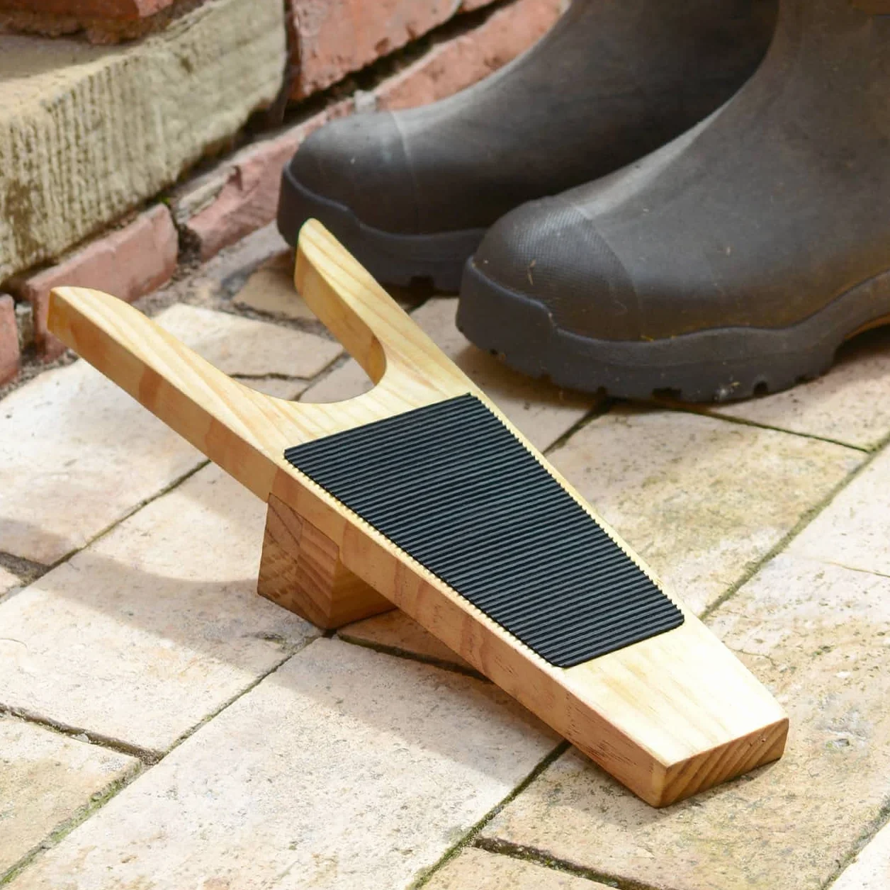 CKB LTD Sacabotas Botas de Madera para Botas Wellington removedor de Botas de Agua y raspador de Barro, Herramienta de eliminación portátil Resistente a la Intemperie
