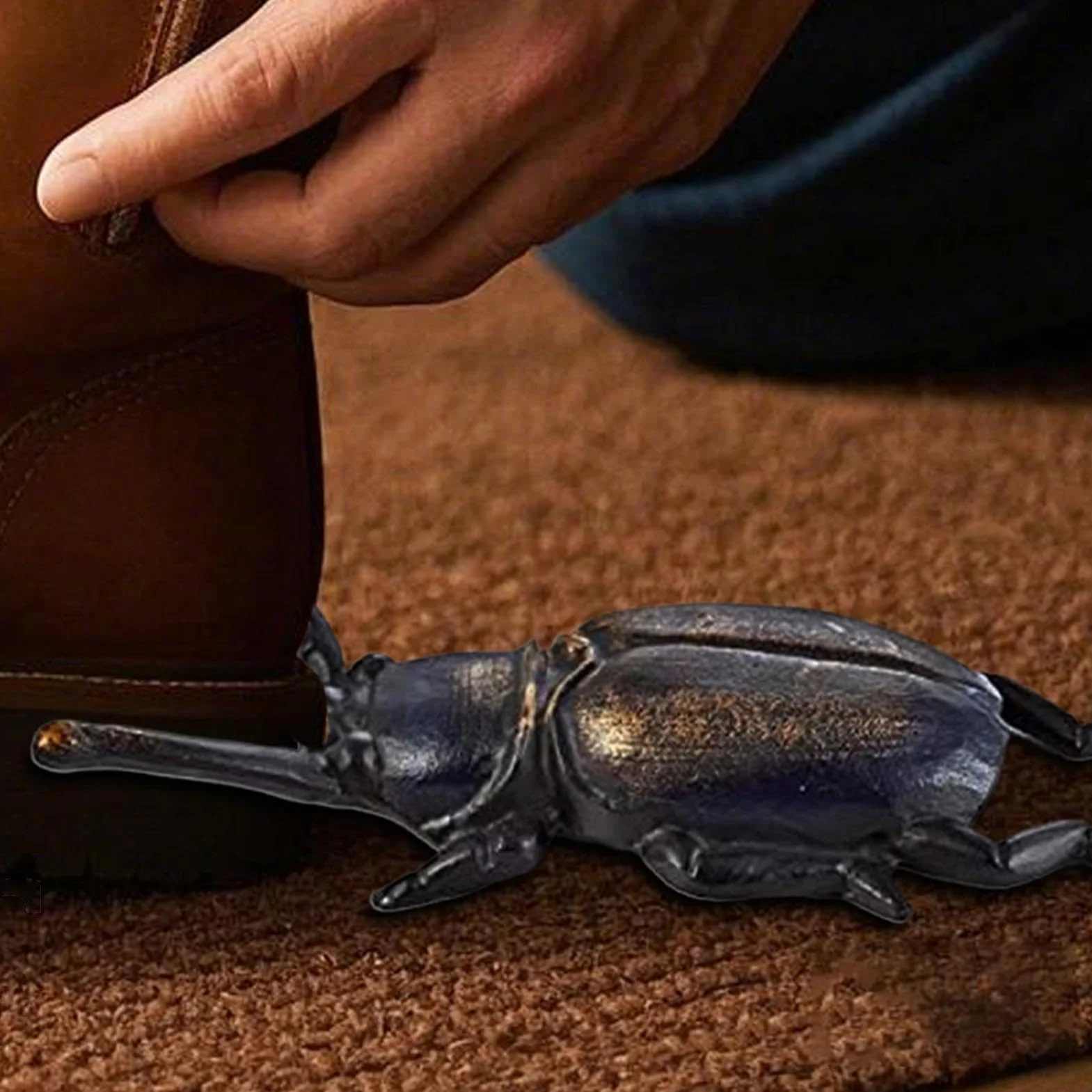 Sacabotas de Hierro Fundido Resistente | Sacabotas Beetles para Hombre y Mujer | Ideal para Botas de, de Trabajo y de Montar | Fácil de Quitar | Sacabotas de Metal Duradero para Botas d