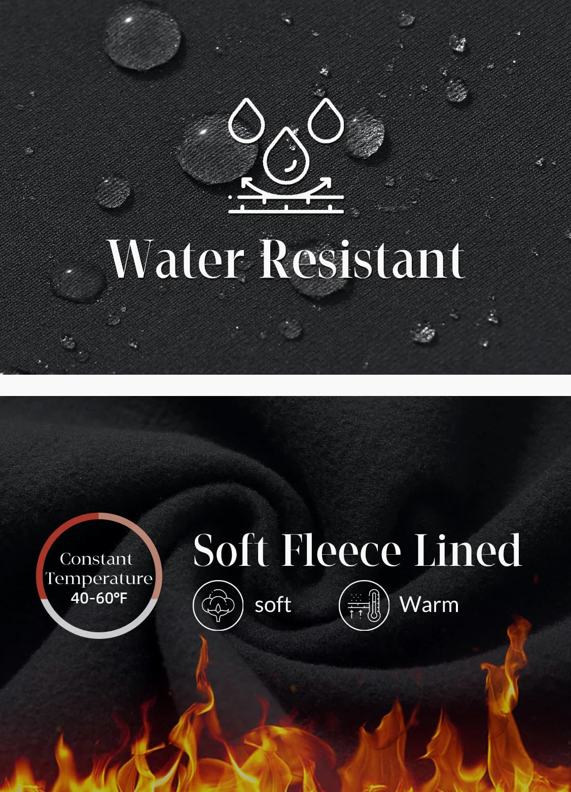 BALEAF Pantalones de invierno con forro polar para mujer, térmicos, cálidos, acampanados, pantalones de yoga cruzados, parte inferior acampanada con bolsillos | Cintura cruzada en V, 2 bolsillos laterales, forro polar suave, no transparente, adecuado para