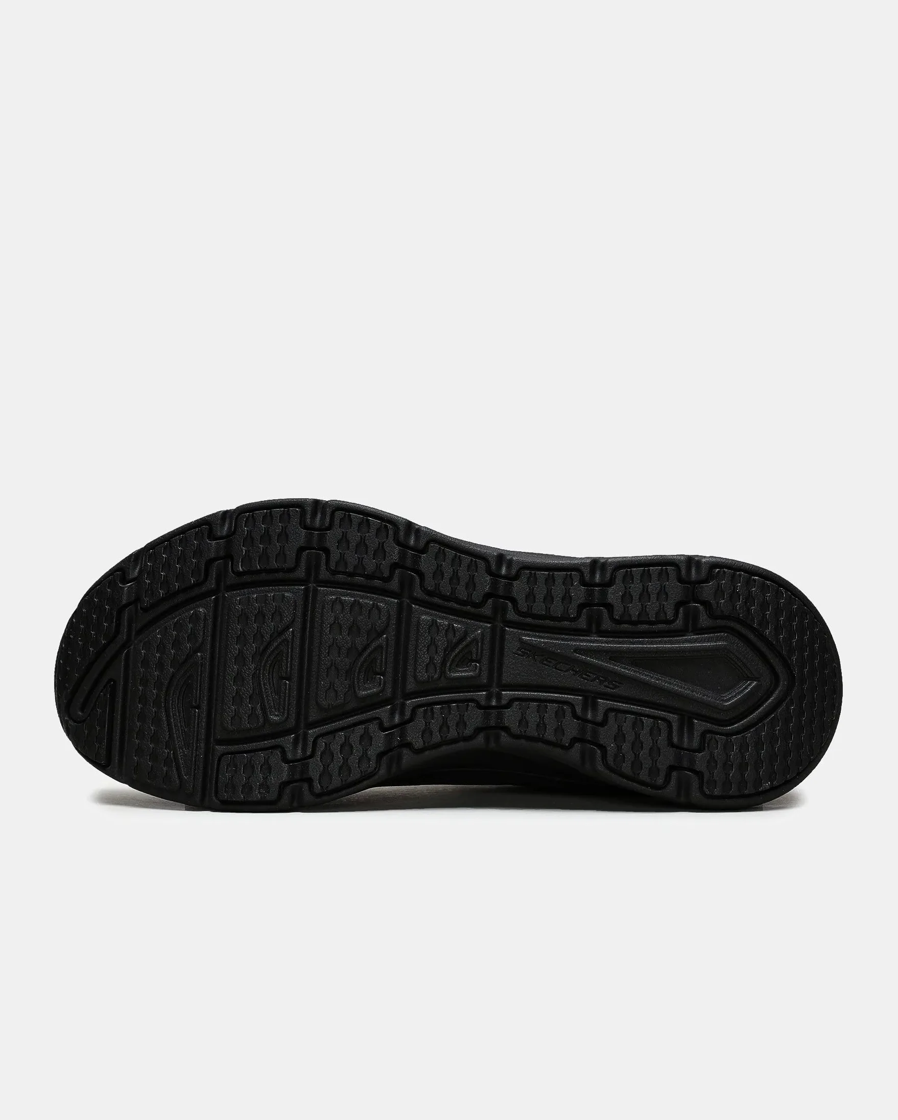Skechers D'lux Walker Infinite Motion, Zapatillas Mujer, Black Leather Mesh Trim, 41 EU