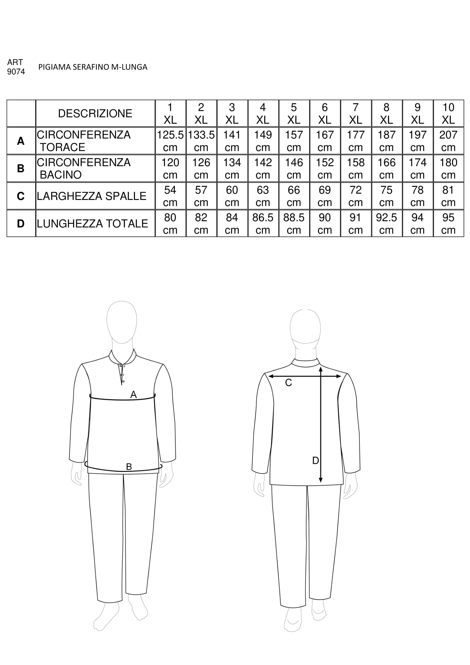 FERRUCCI COMFORT Pijamas de Hombre Tallas Grandes Clasicos 100% Algodón, Plus Size, Mangas Largas y Pantalones Largos, Oversize, Elegante