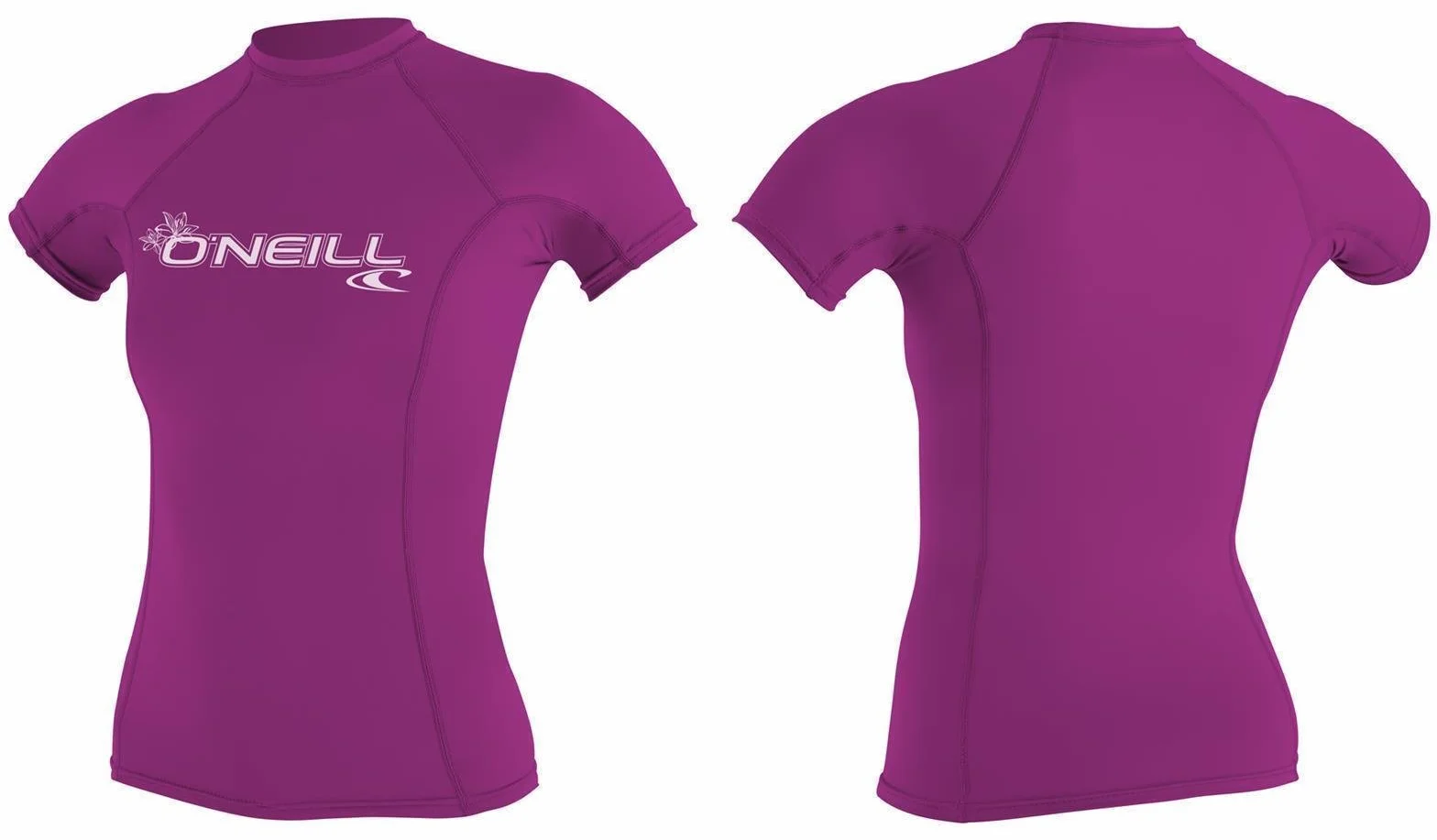 Oneill Wetsuits O'Neill - Camiseta de Neopreno para Mujer con protección UV, Manga Corta, Cuello Redondo