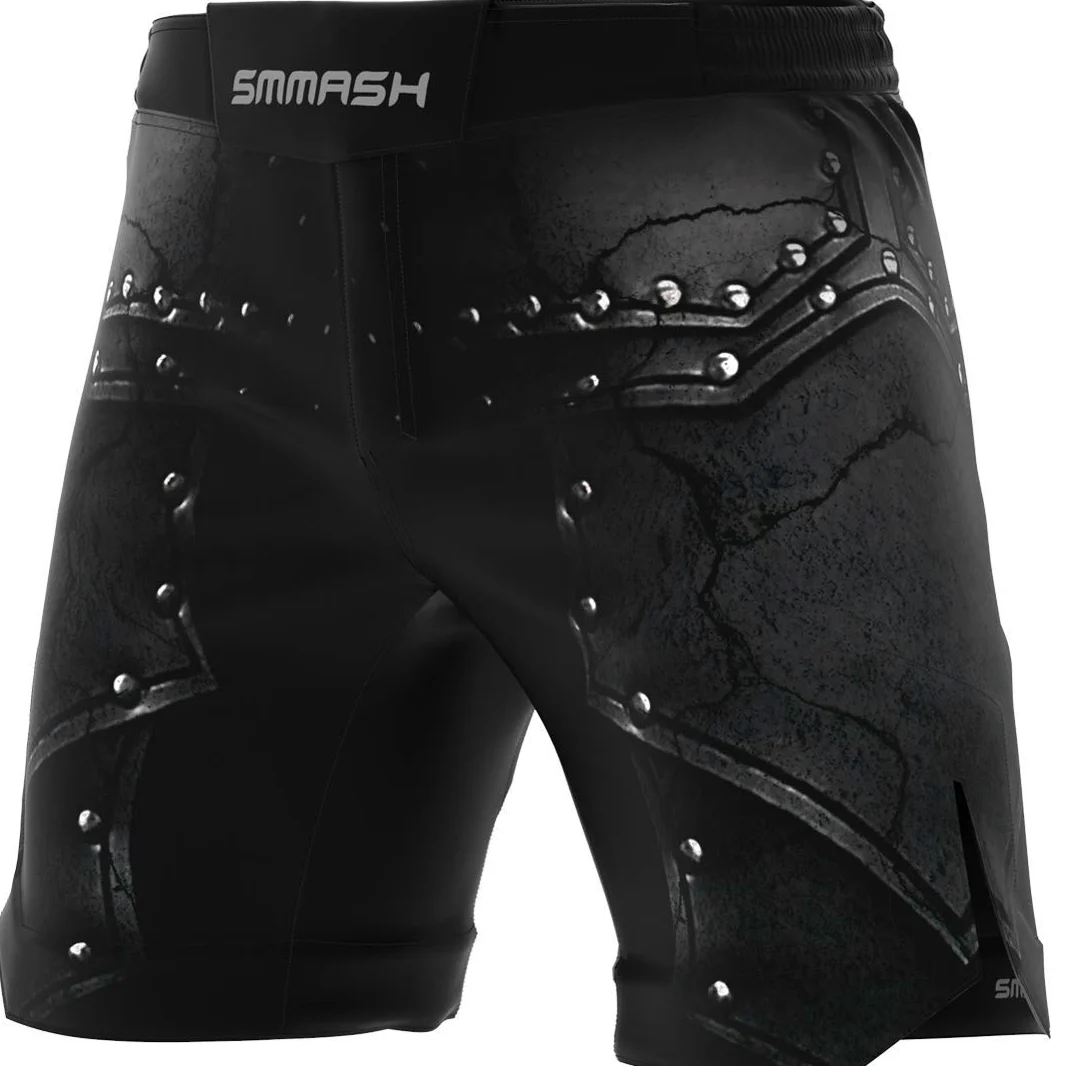 SMMASH Pantalones Cortos Hombre para Artes Marciales Kickboxing Boxeo Muay Thai Deportivos De Combate Choker