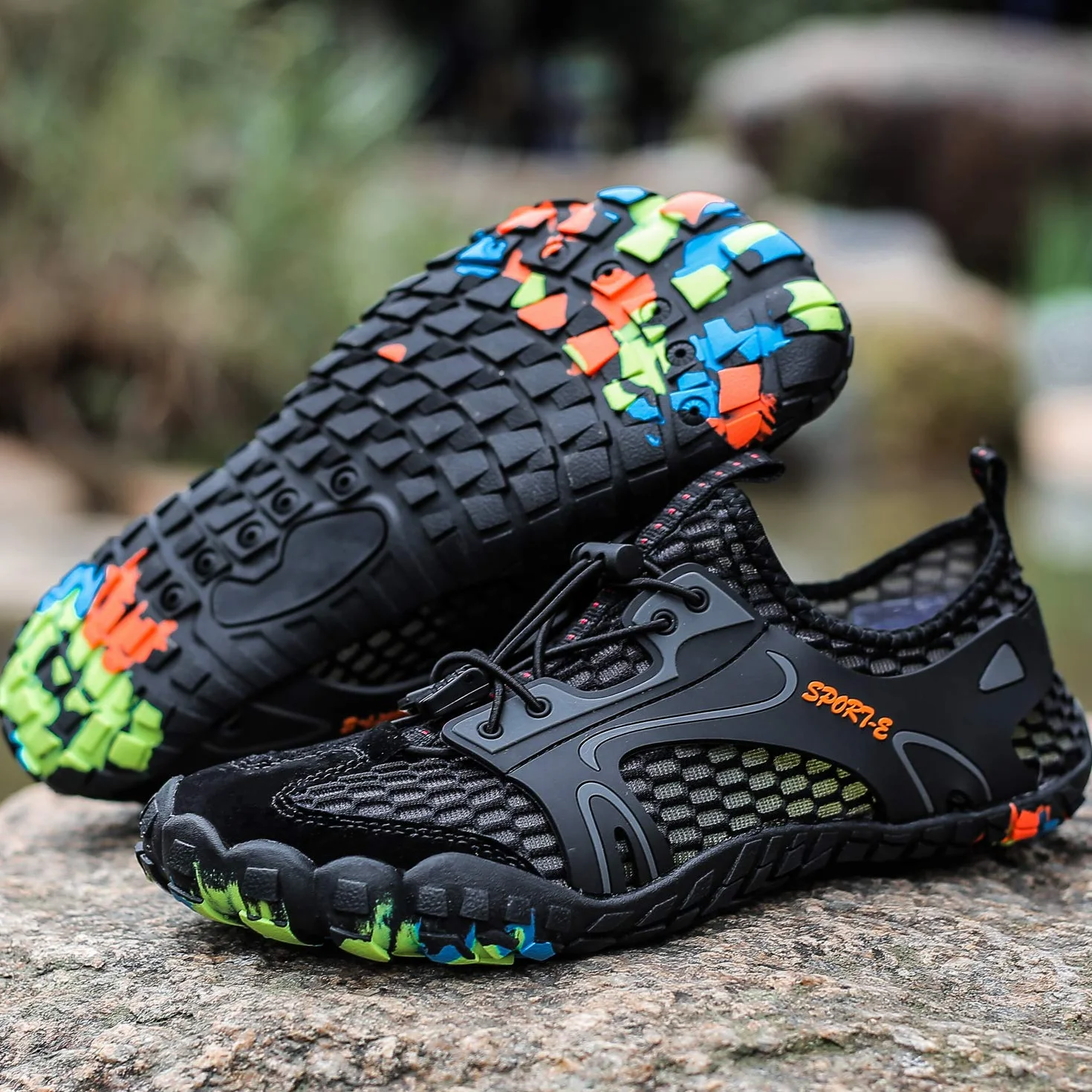 Sandalias Deportivas Trekking Antideslizante Transpirable para Hombres Zapatos de Senderismo