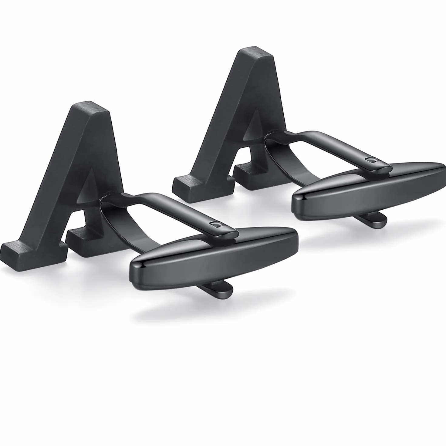 Honey Bear Gemelos Alfabeto Hombre Camisa Muñeca Cuello De Acero Inoxidable Boda Regalo, Acero inoxidable, Acero inoxidable