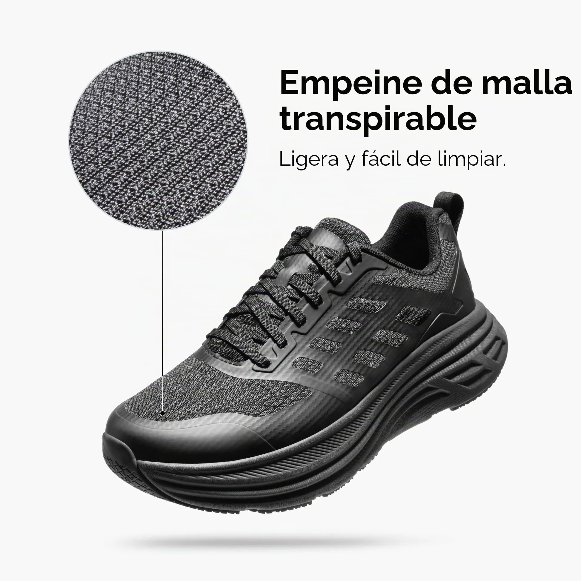 NORTIV 8 Zapatillas Running Deportivas Hombre Walking | Amortiguación EVA de Rebote, Suela de Goma Antideslizante, Malla Transpirable, Soporte TPU Reforzado, Zapatillas Versátiles