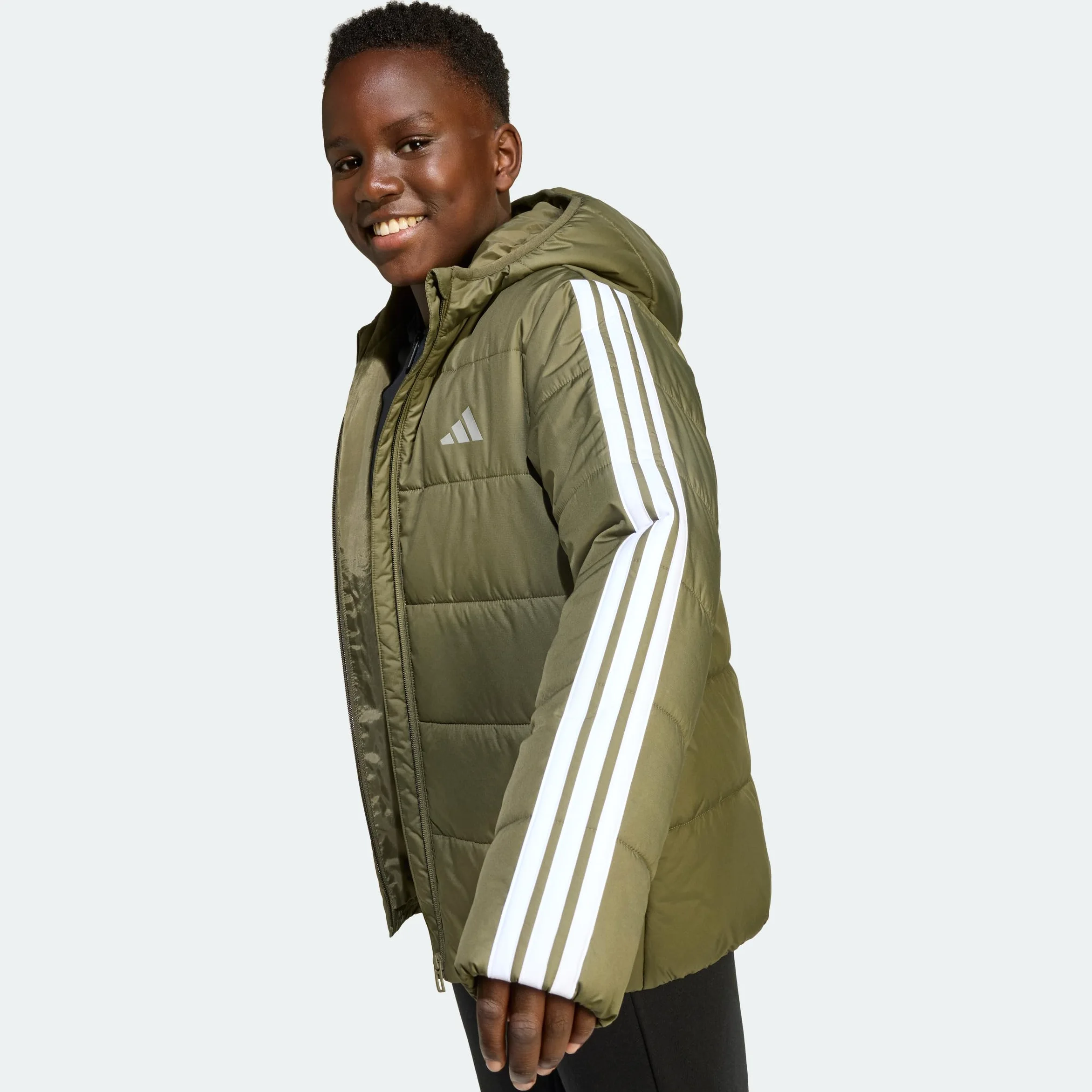 adidas Unisex Kids' Chaqueta acolchada Essentials 3 Stripes