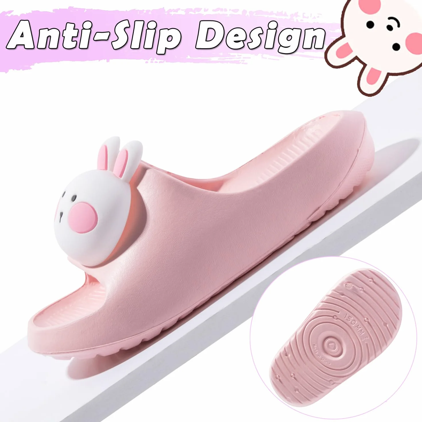 DRECAGE Chanclas de Playa para Niña Zapatillas de Baño Niño Zapatos de Piscina Antideslizante Ligero Verano Sandalias de Ducha 23-33 EU