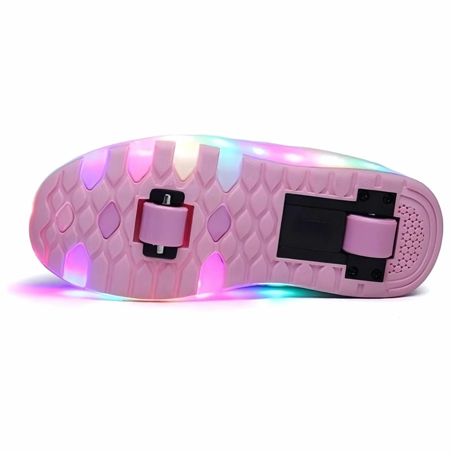 Zapatos con ruedas LED Recargable USB Doble Rueda Exterior para Niños