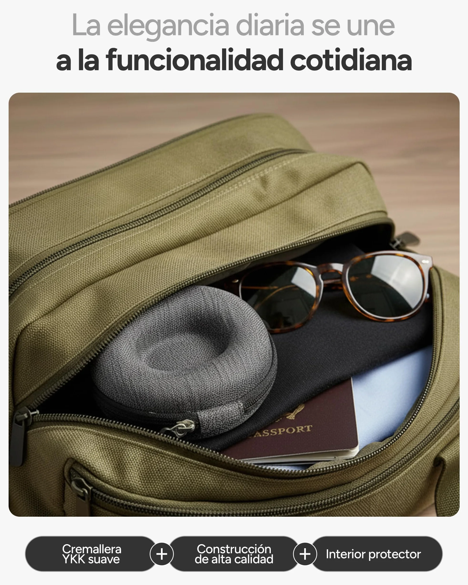 AKIELO Caja para Relojes de Viaje con Paño de Limpieza y Caja Regalo – Compatible con Relojes de Pulsera para Hombre y Mujer y Relojes Inteligentes de hasta 54 mm (Edición Gris Carbón)