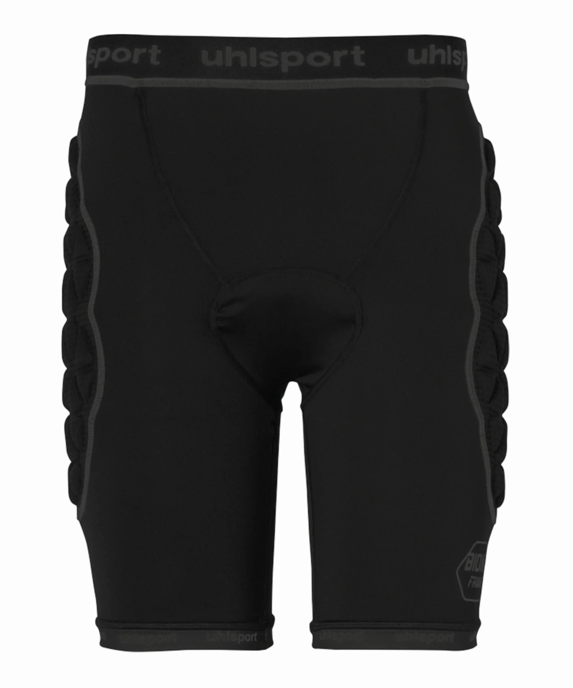uhlsport Bionikframe Padded Short Black Edition Bionikframe - Pantalones Cortos Acolchados con protección Acolchada para Hombre y niño, Pantalones Cortos Acolchados Unisex Adulto