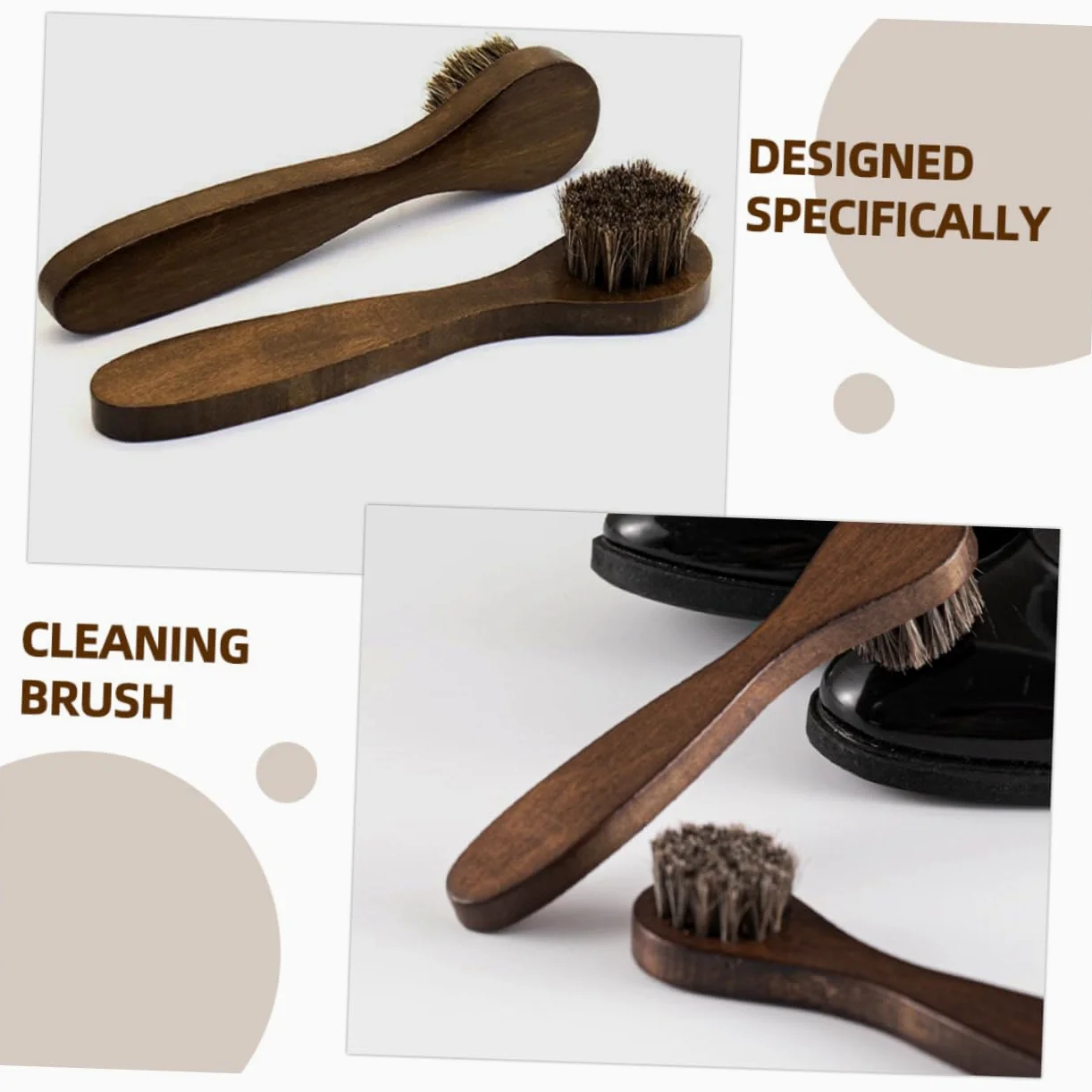 VALICLUD 10piezas Pinceles para Limpiar y Pulir Zapatos De Cerdas Herramientas De Cuidado para Calzado Kit De Limpieza Eficaz para Suede