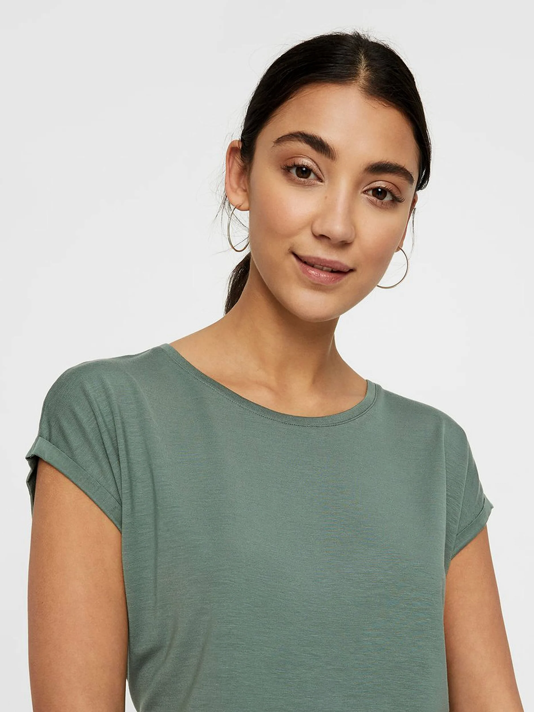 Vero Moda Vmava Plain SS Camiseta Mujer (Pack de 5)
