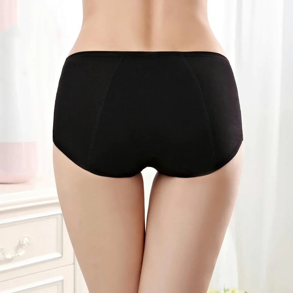 Paquete de 9 Bragas de Algodón Eriod Bragas Menstruales de Estilo Hipster Cómodas Ropa Interior Posparto Absorbentes A Prueba de Fugas Con Flujo Abundante En La Entrepierna Paquete Múltipl
