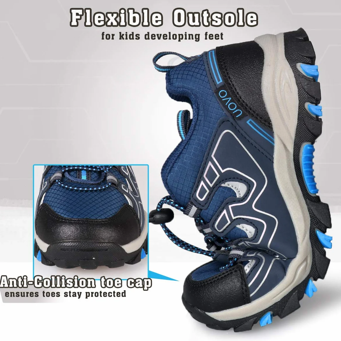 UOVO Zapatillas de Trail Running para Niños Verano Zapatillas de Deporte Unisex Niños 27-40