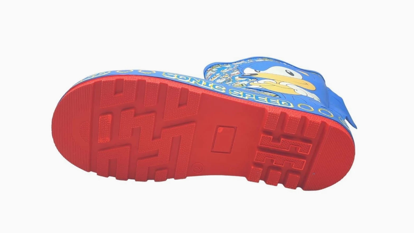 Sonic The Hedgehog Botas de lluvia de goma azul para niños