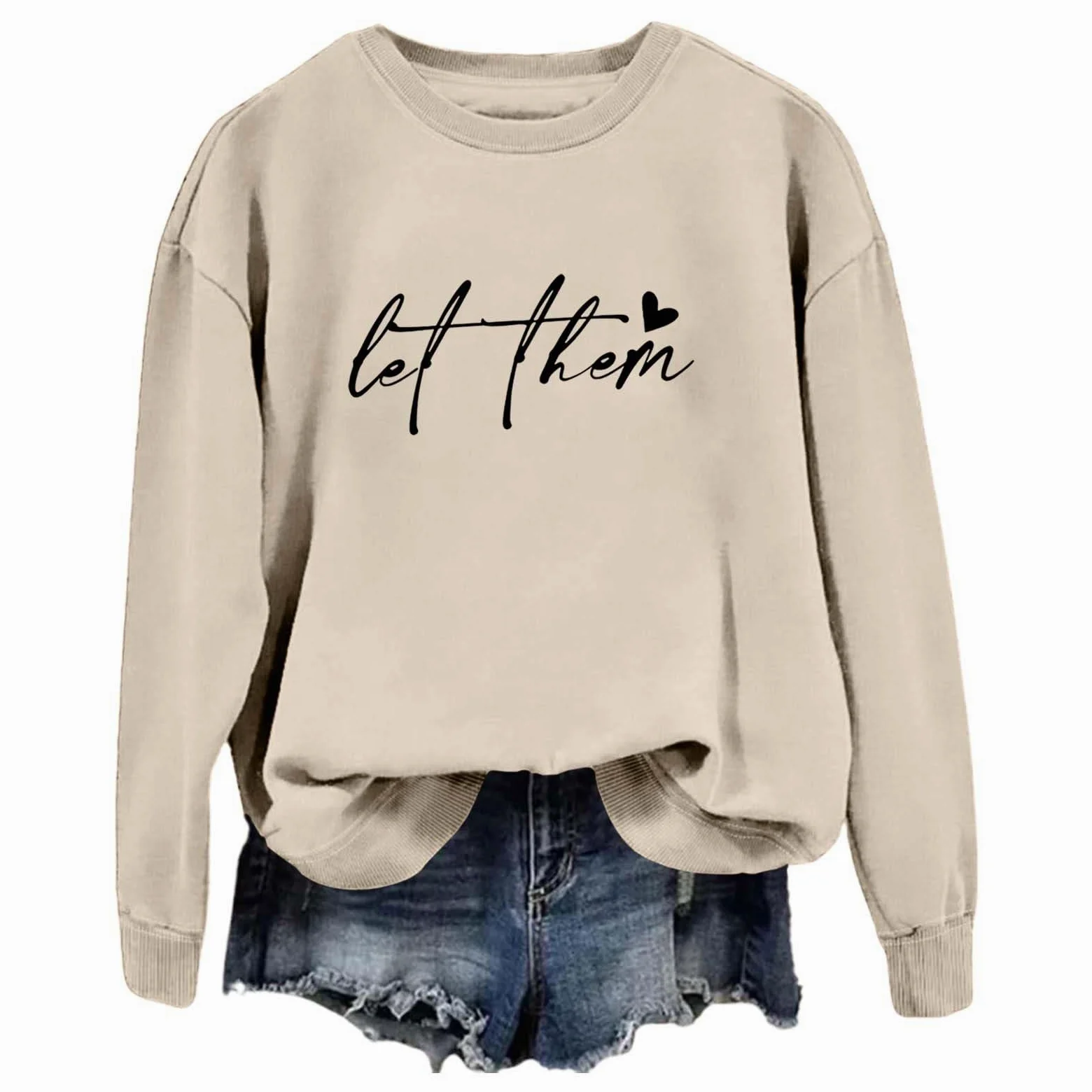 Sudaderas Mujer,Sudadera con Capucha y Cuello Redondo de Manga Larga con Estampado de Letras para Mujer