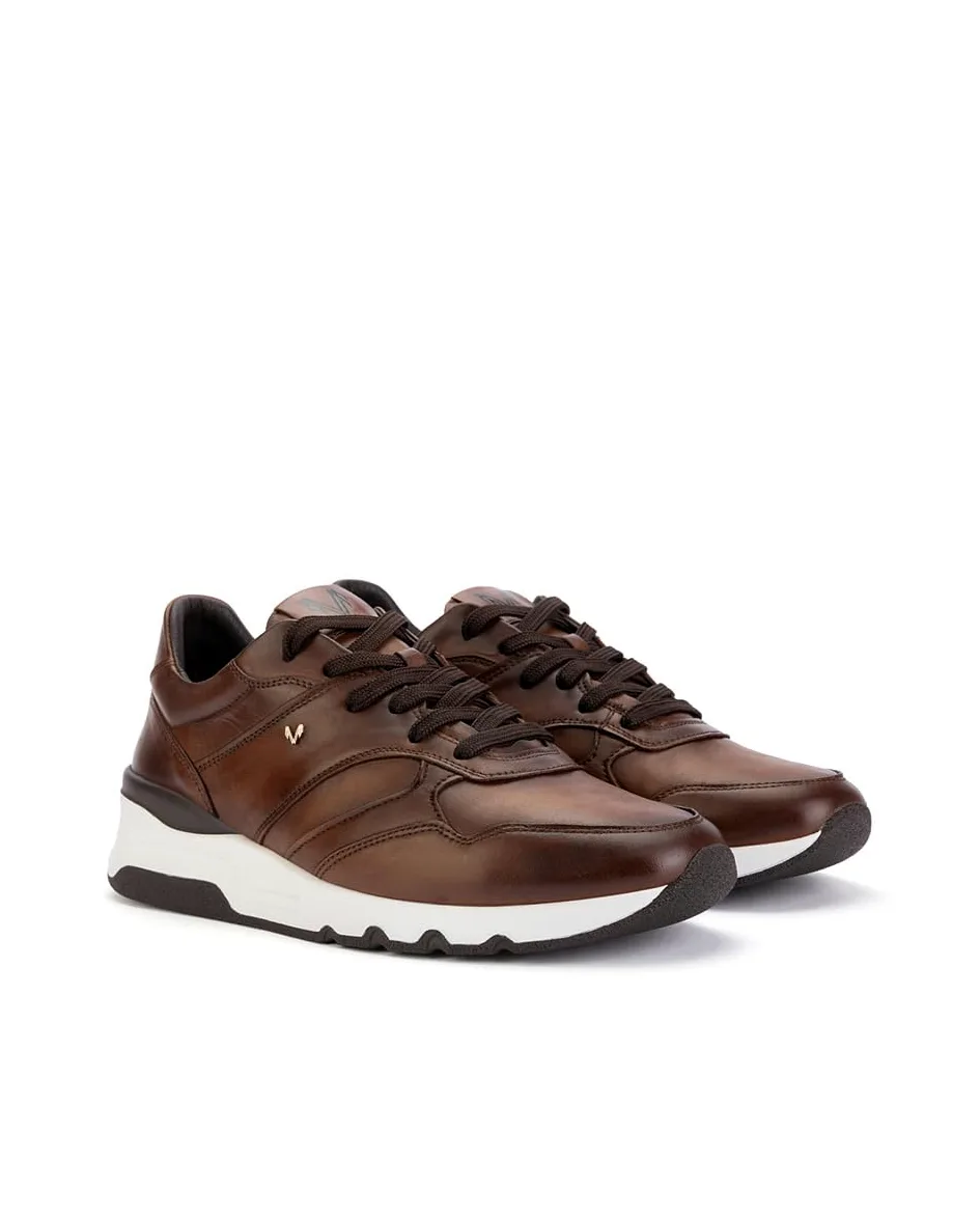 MARTINELLI Newport Deportivos Hombre | en Cuero | Cierre de Cordones | Talla EU 39-46