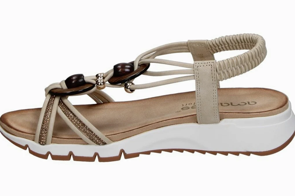 amarpies | Sandalias con Cuña Mujer – Sandalia Estilosa con Detalles – Sandalia de Verano sin Cierre – Slip On – Cuña Media y Cómoda – Versátiles y Estilosas – Modelo ABZ30146