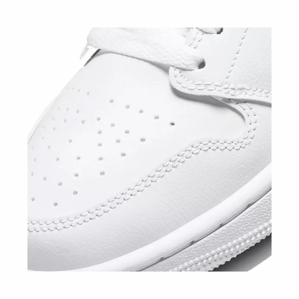 NIKE Wmns Air Jordan 1 Mid Sneaker Mujer White-White 42 EU