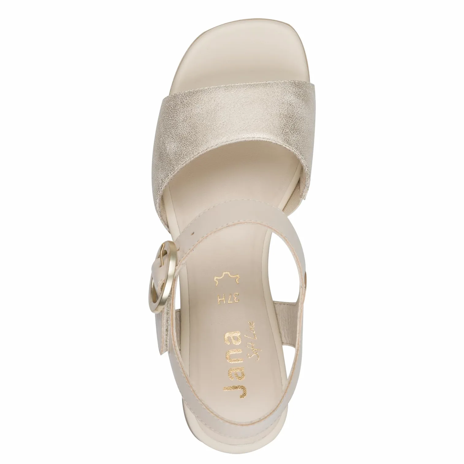 Jana Jana Softline Leather Sandal Heel 8-28705-46 Sandalia con talónMujer