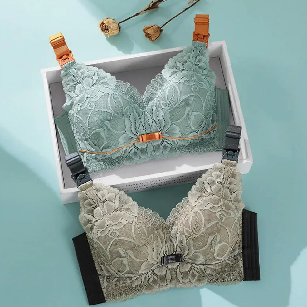ZBDP - Brasier de lactancia recogido para evitar la flacidez posparto, ropa interior para mujeres embarazadas, brasier de lactancia materna