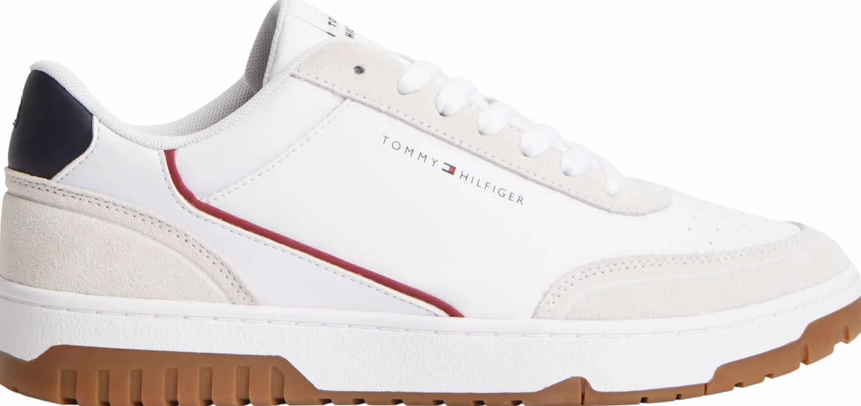 Tommy Hilfiger TH Basket Core Leather Suede Mix Fm0fm05881, Parte Superior Baja Hombre