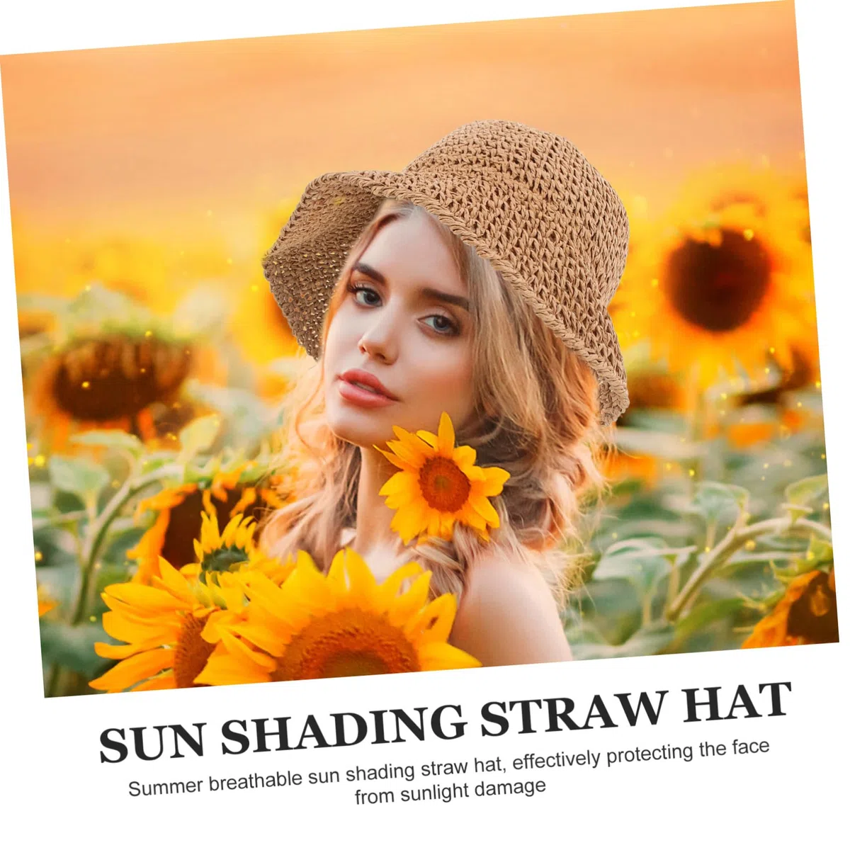 FRCOLOR Sombrero de de Verano Sombrero de Hombre Sombrero para el Sol Sombrero de Pescador de Moda Sombreros de Sol para Mujer Sombrero de Pescador de protección Solar Papiro