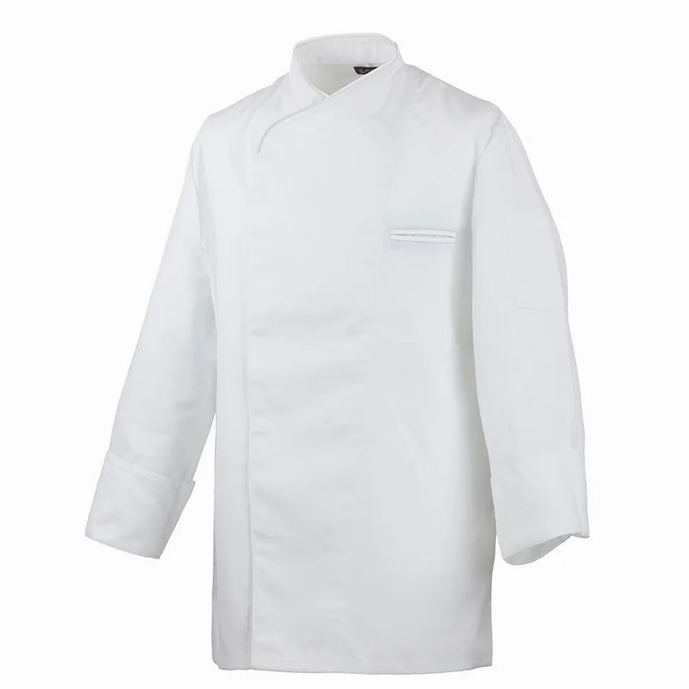 Exner 216 - Chaqueta de cocinero de manga larga con botones de presión, Blanco, XXXL