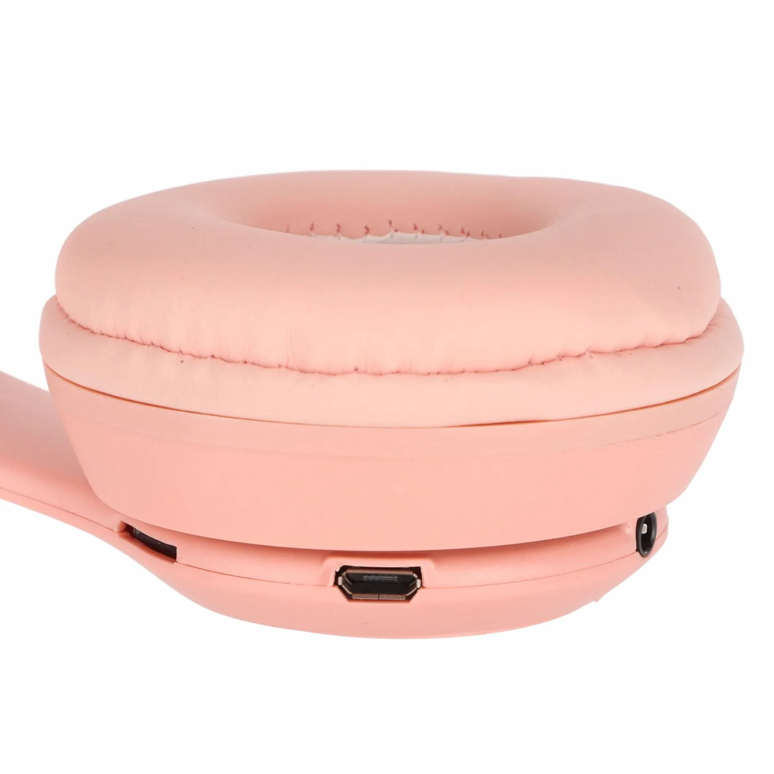 Auriculares, Bonitos Auriculares con Orejas de Gato, Auriculares para Niños, Auriculares Plegables sobre la Oreja con Luz LED para Niños, Adultos, Niñas Y Niños (Rosa)