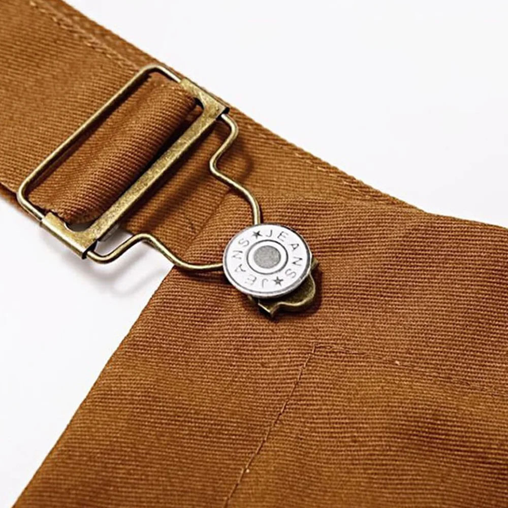 Peto vintage para hombre, pantalones de trabajo duraderos de poliéster, Marrón, XL