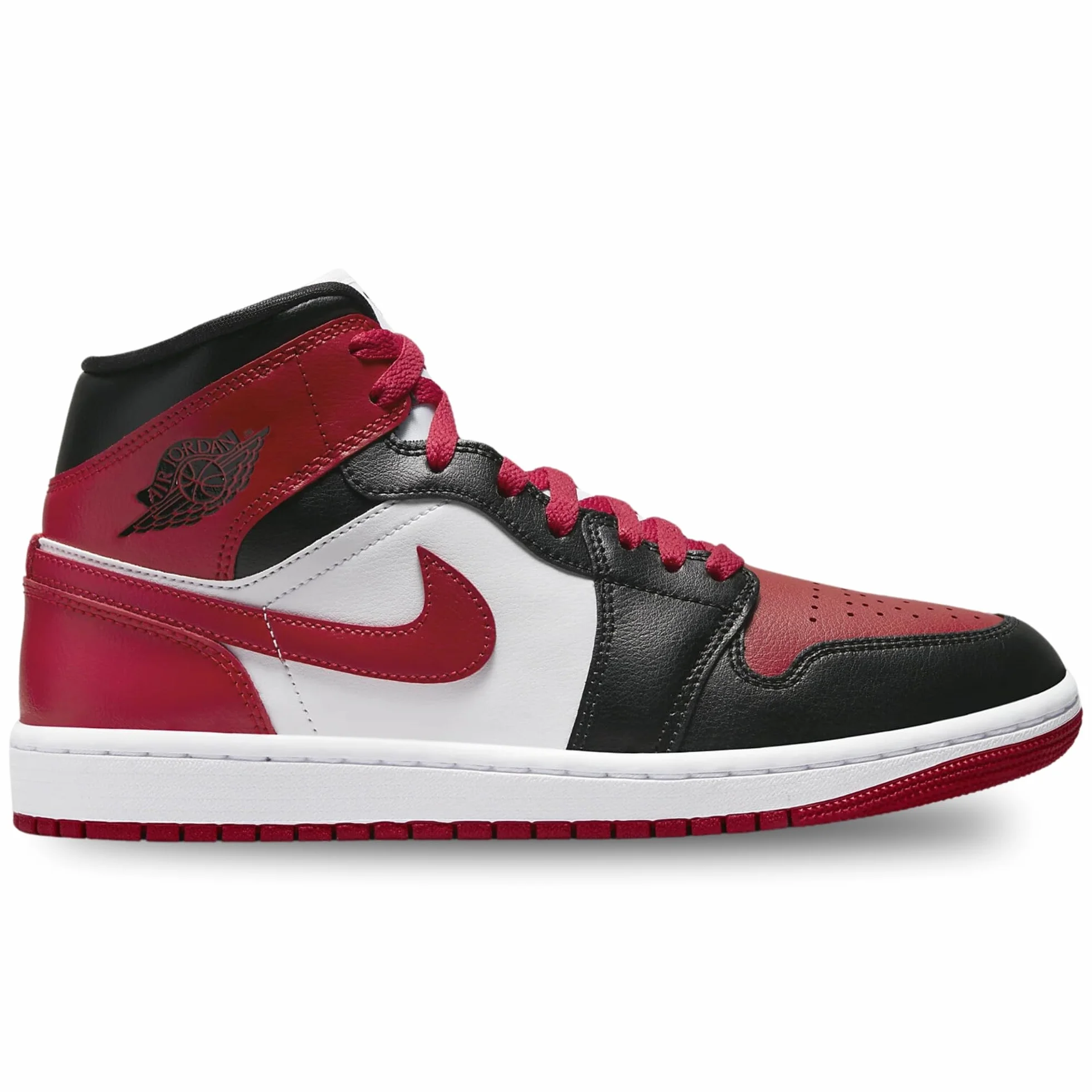 Air Jordan 1 Mid Bred Toe W BQ6472-079 Size 40