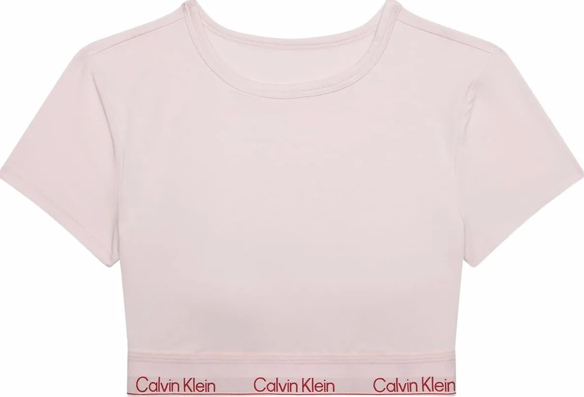 Calvin Klein Sujetador Bralette Mujer Camiseta con Cuello Cerrado
