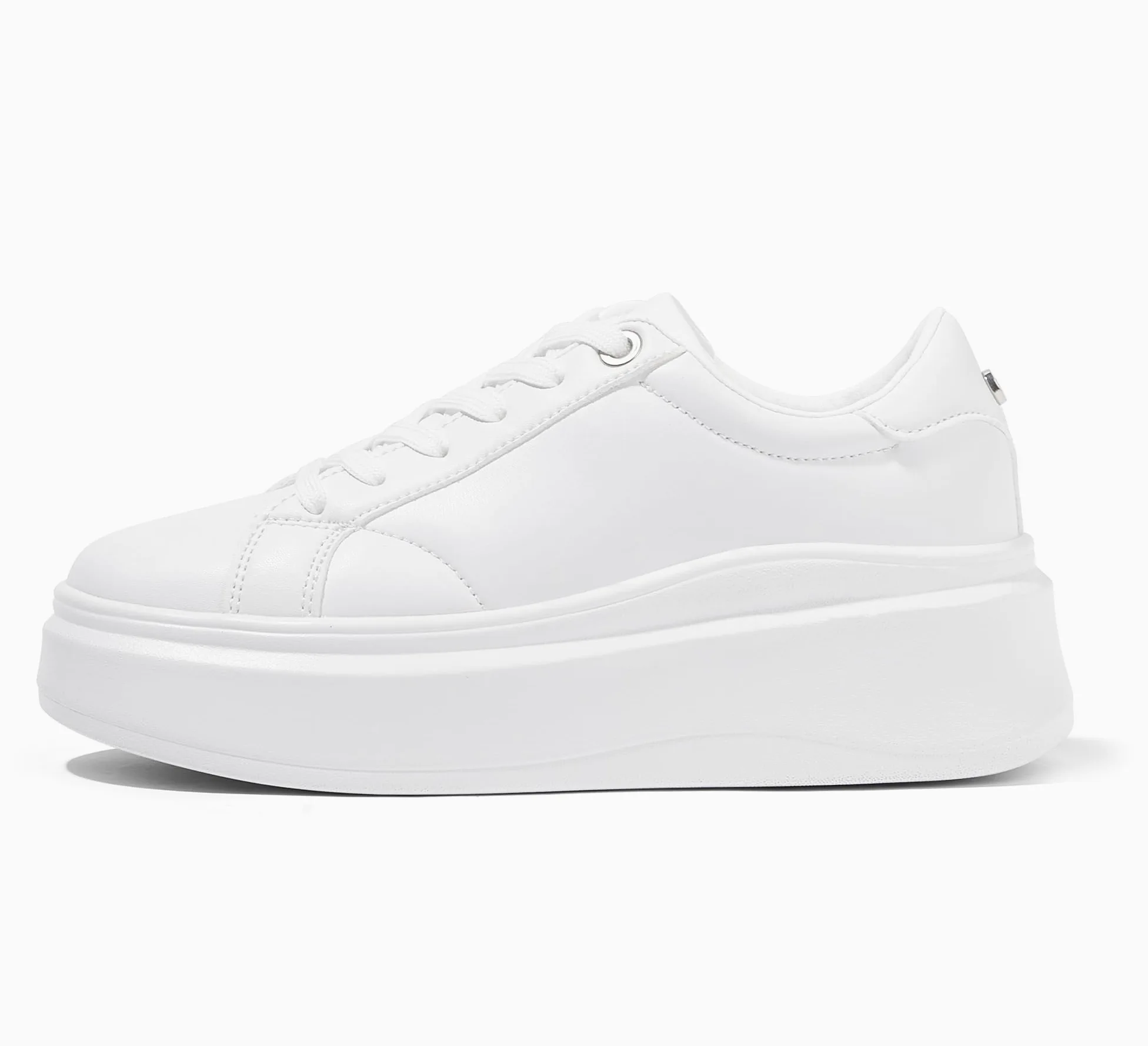 LUCKY STEP Zapatillas de Plataforma para Mujer – Zapatillas de Moda, Clásicas de Corte Bajo, Calzado Casual de Cuero Sintético, Cómodas para el Uso Diario