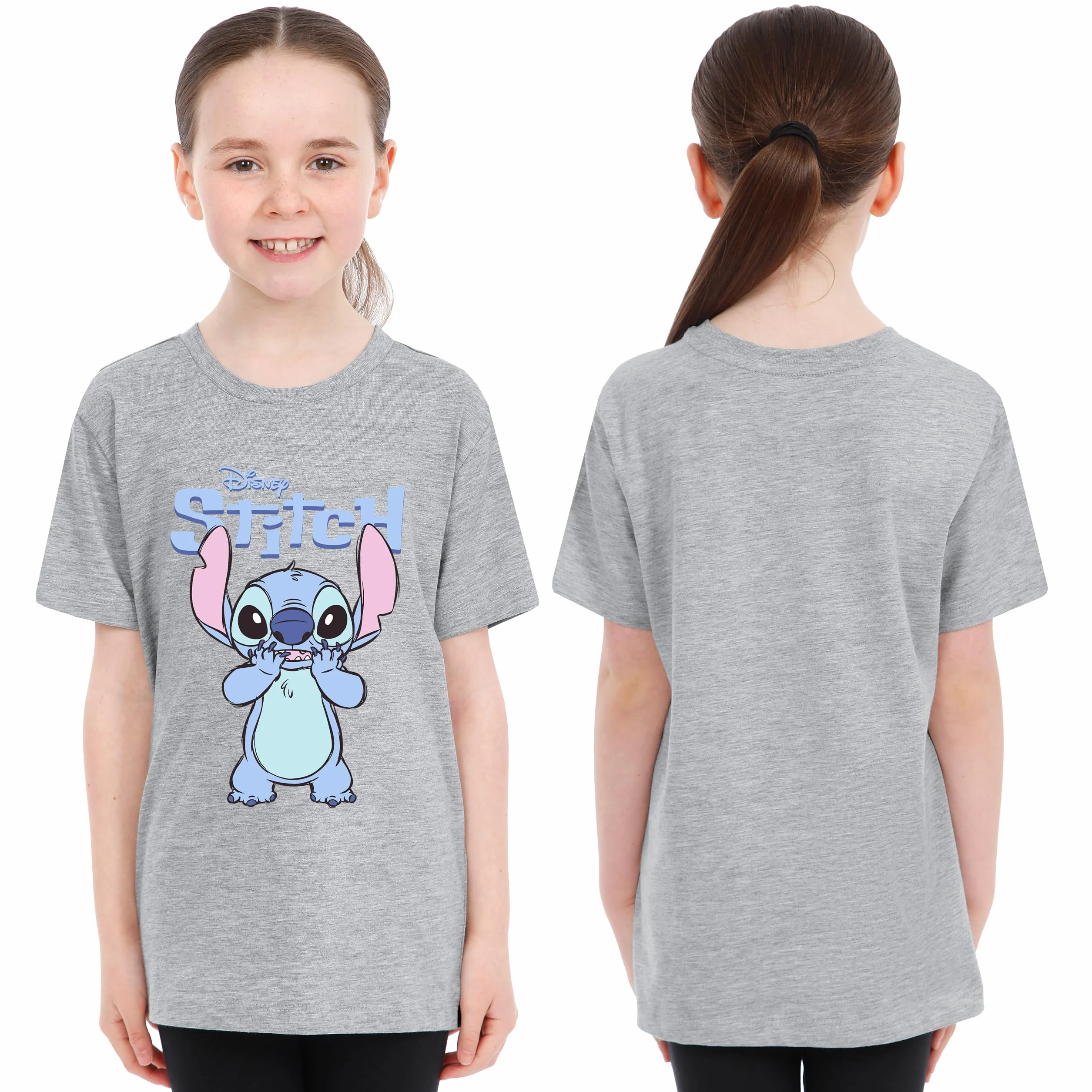 Disney Camiseta Stitch Niña | Camiseta Manga Corta Niña Paquete De 2