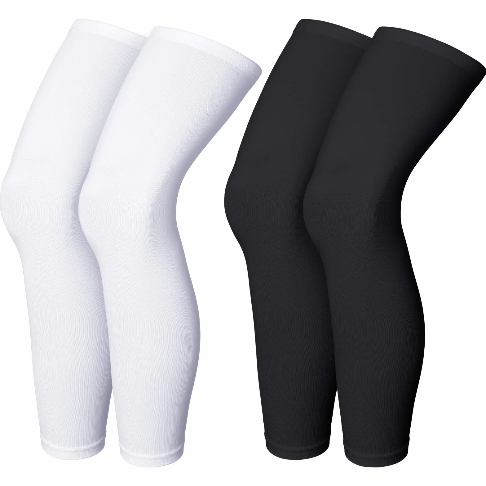 Skylety Mangas de Compresión de Longitud Completa para Ciclismo Deportivo Unisex Rodilla Muslo Correr