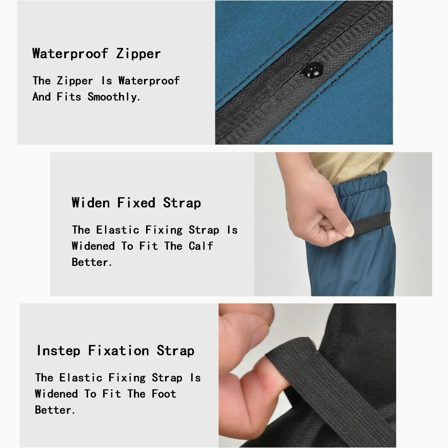 Polainas for piernas, todo incluido, antimordeduras de serpiente, polainas for raquetas de nieve, protección for piernas en bicicleta con bolsa de almacenamiento, adecuadas for cualquier mal tiempo (