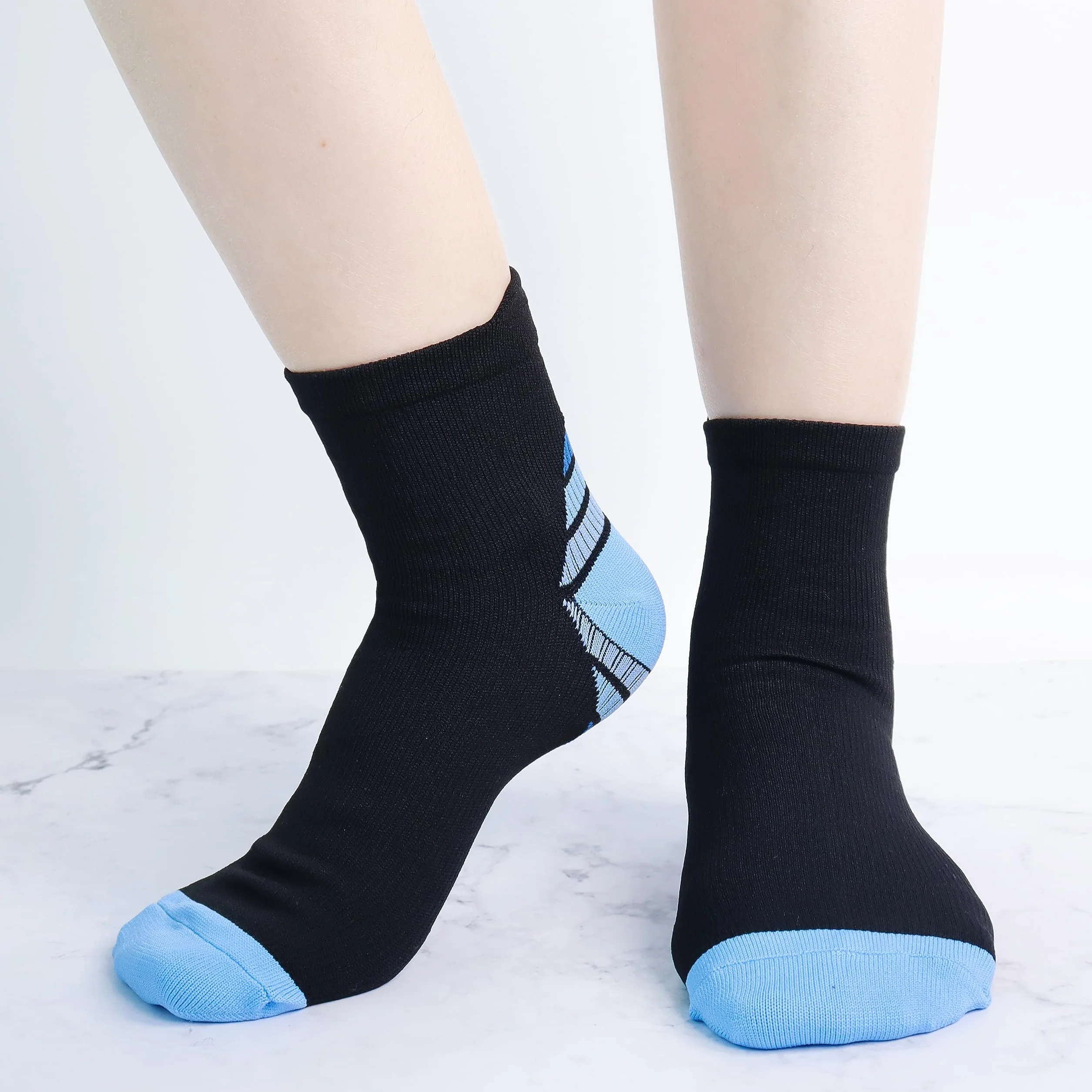 Jeasona calcetines de compresión para mujeres/hombres 10 pares deportes senderismo jogging correr