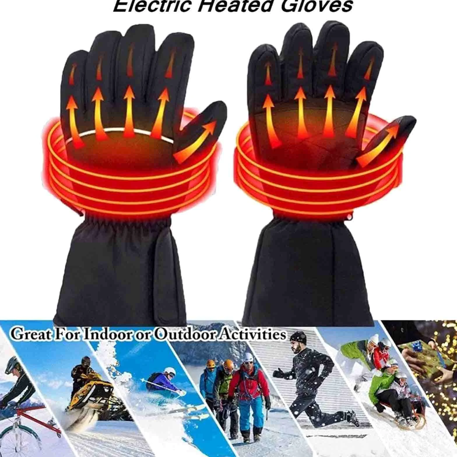 SBTXHJWCGLD Guantes térmicos de Invierno Control Calentadores de Manos Pantalla táctil Guantes térmicos para Esquiar Ciclismo Montar Caza Pesca